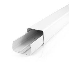 Straight Duct - 80 x 60mm x 2m Pure White