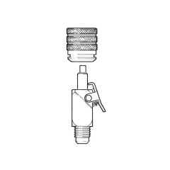 Straight Quick Release Coupler, 1/2" x 20 UNF