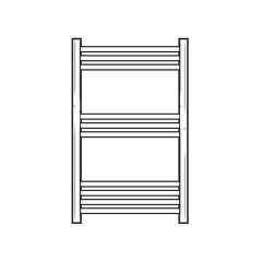 Straight Towel Rail Chrome Plated 800 x 500mm, 262W