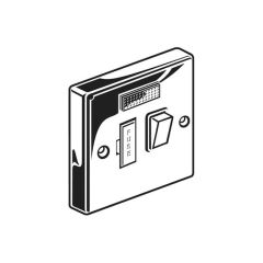 Switched Fused Connection Unit with Neon