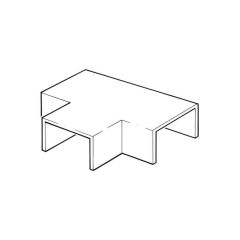 T-Piece for Mini-Trunking - 16mm x 16mm