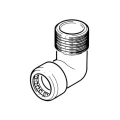 Tectite Sprint Push-fit Elbow - 15mm x 1/2" BSP TM