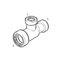 Tectite Sprint Reducing Tee 28mm x 22mm x 22mm