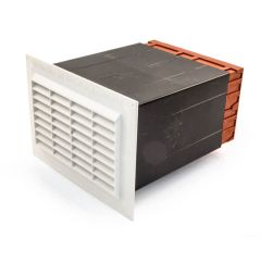 TEL96 Ventilator - Terracotta/White