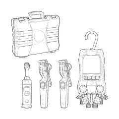 Testo 557s Digital Refrigeration Manifold Set