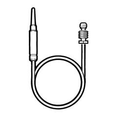 Thermocouple Junction - Circlip Button End M8 x 450mm