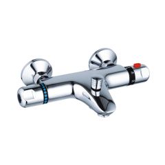 Wall Mounted Thermostatic Bath/Shower Valve - Chrome