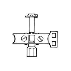 Pilot Burner Three-way Bottom Entry - 4mm or 6mm LPG