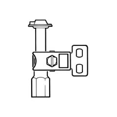 Pilot Burner Three-way Bottom Natural Gas 4mm or 6mm