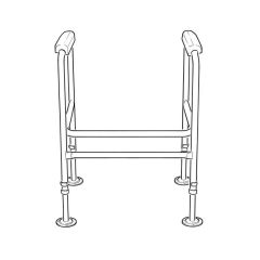 Toilet Surround Frame with Floor Fixing