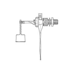 Torbeck® Side Inlet Float Valve - 1/2" Brass Shank