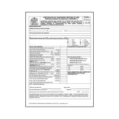 TT/UP/1 Certificate of Tightness Testing of Gas Installations to IGEM/UP/1 Edition 2