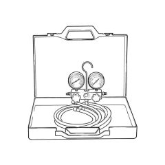 Two Way R410A Manifold with Charging Lines