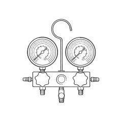 Two Way Standard Manifold with Sight Glass