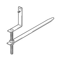 Universal Rise & Fall Bracket - Galvanised