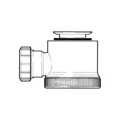 Shower Waste Trap - 70mm dia. 1.1/2"/40mm