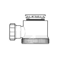 Shower Waste Trap - 75mm dia. 1.1/2"/40mm