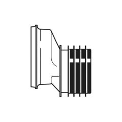 Viva Easy-Fit Toilet Pan Connector - 40mm Offset