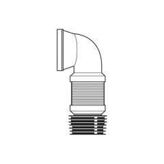 Viva Slinky-Fit Flexible Toilet Pan Connector 90° Angle