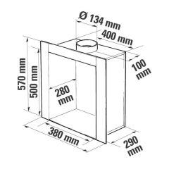 Schiedel VRV Twin Wall Flue Box for Gas Fires