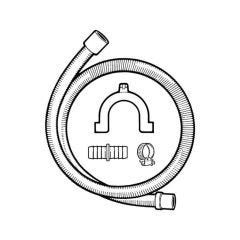 Washing Machine Drain Hose Extension Kit - 1.5m