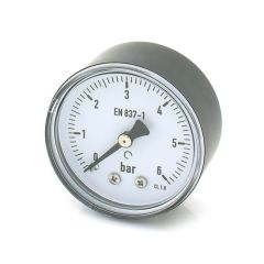 Water & Air Pressure Gauge 0 to 6 bar, 1/4" Back