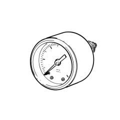 Water & Air Pressure Gauge 0 to 6 bar, 1/4" Back