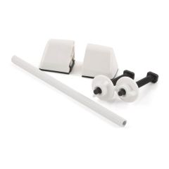 Pair of Toilet Seat Hinges - White