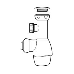 Wirquin Macdee All In One Bottle Trap - 1.1/4"/32mm & 1.1/2"/40mm