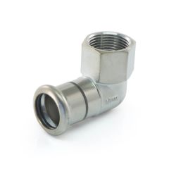 Xpress Stainless Elbow Connector - 15mm x 1/2" BSP