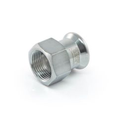 Xpress Stainless Straight Connector 15mm x 1/2" BSP F