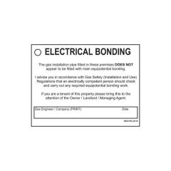 Electrical Bonding Label