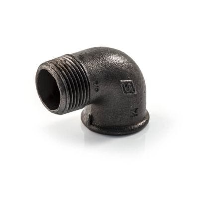 Iron Elbow 90° - 1.1/2" M x F Black