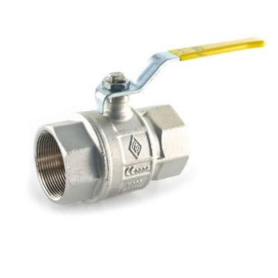 Gas Ball Valve - 1.1/2" BSP TF Yellow Lever Handle