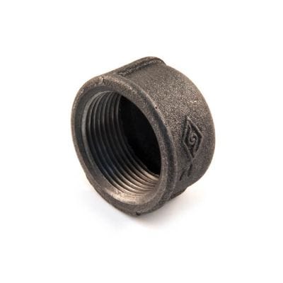 Round Cap - 1.1/4" Black