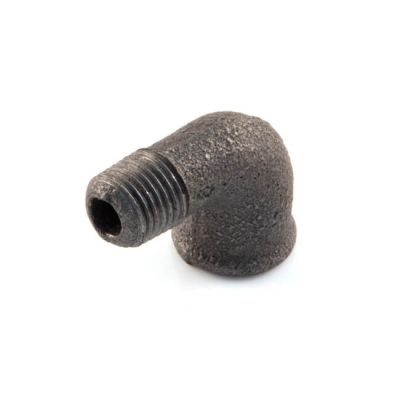 Iron Elbow 90° - 1/2" M x F Black