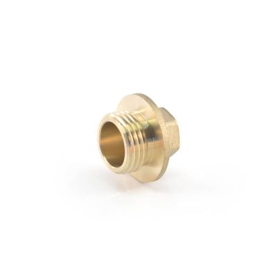 Brass Threaded Flanged Plug with Undercut - 1/2"