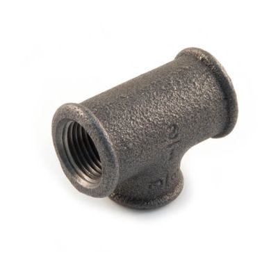 Branch Reducing Tee - 1/2" x 1/2" x 3/8" F Black