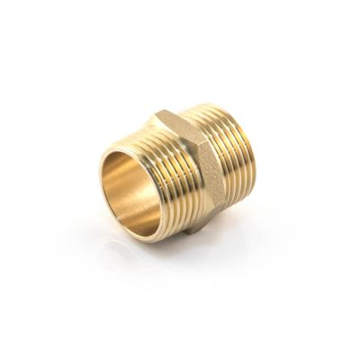 Brass Threaded Hexagon Nipple Brass - 1/4" BSP T