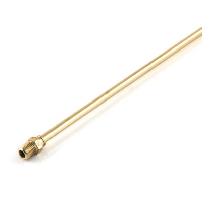 Gas Fire Tube - 1m x 8mm Polished Brass