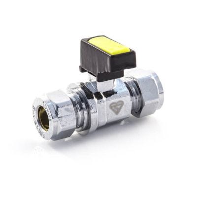 Mini Gas Ball Valve - 10mm Compression