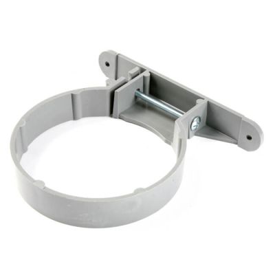 Soil & Vent Plastic Pipe Clip - 110mm Grey