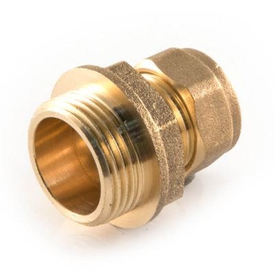 15mm x 3/4" Compression Straight Tap Connector 