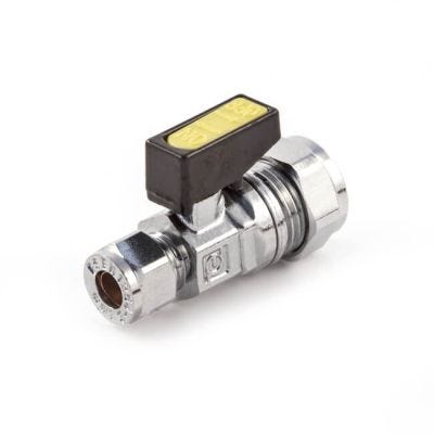 Mini Gas Ball Valve - 15mm x 8mm Compression