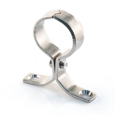 Chrome Plated Screw-On Bracket - 22mm Pressed Brass