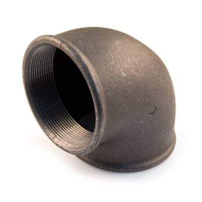 Iron Elbow 90° - 2" F Black