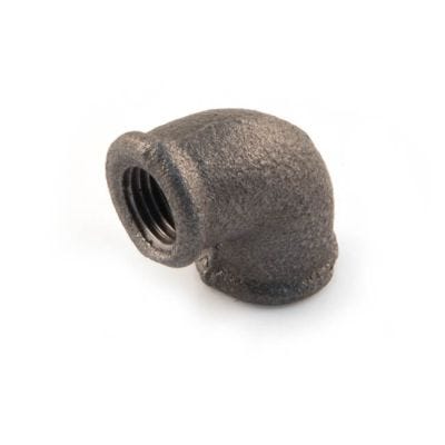 Iron Elbow 90° - 3/4" F Black