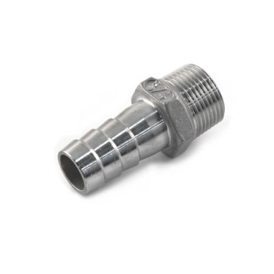 Screwed Stainless Steel Hose Tail Adaptor 1/2 BSP TM