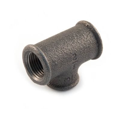 Branch Reducing Tee - 3/4" x 3/4" x 1/2" F Black