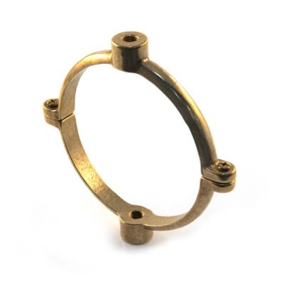 Munsen Double Ring Clip - 76mm Tapped M10 Brass